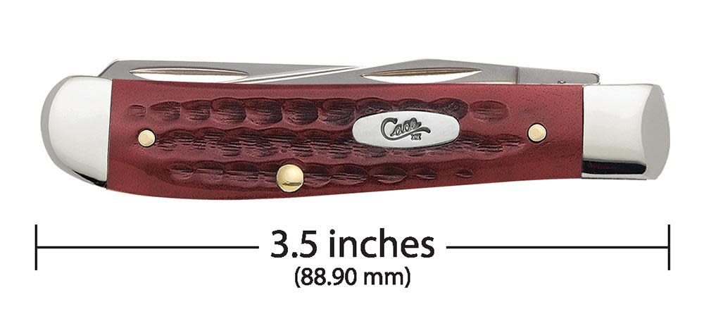 Case Knives Pocket Worn® Corn Cob Jig Old Red Bone Mini Trapper