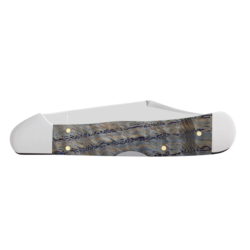 Case Smooth Blue Curly Oak CopperLock®