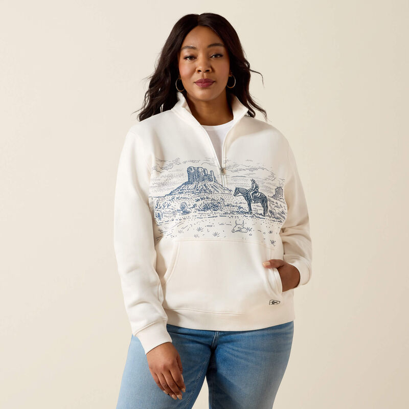 Ariat Women's Traveler 1/2 Zip Sweatshirt Long Sleeve