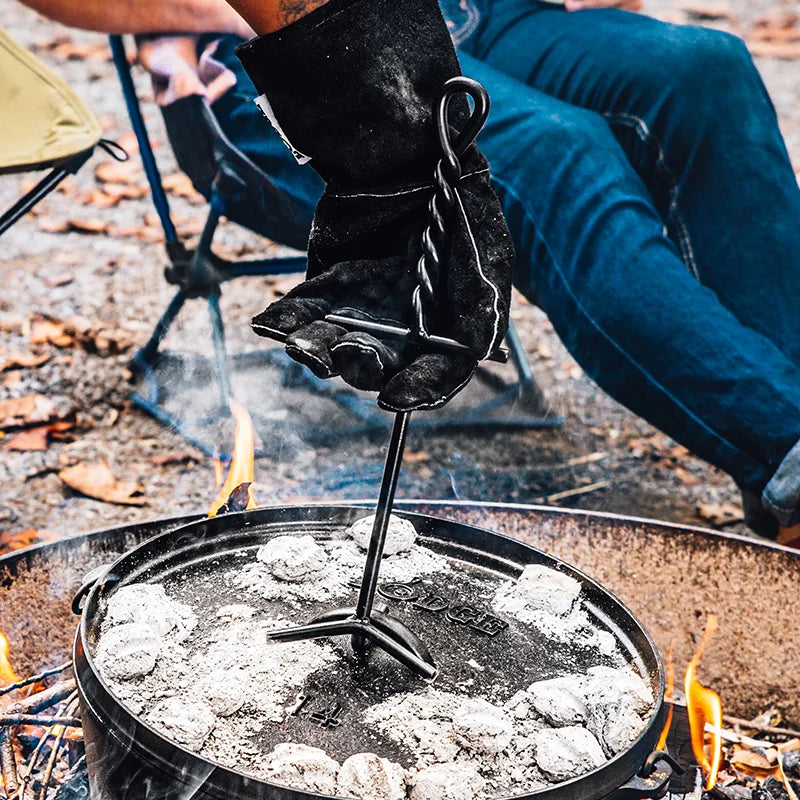 Lodge Cast Iron Camp Dutch Oven Lid Lifter