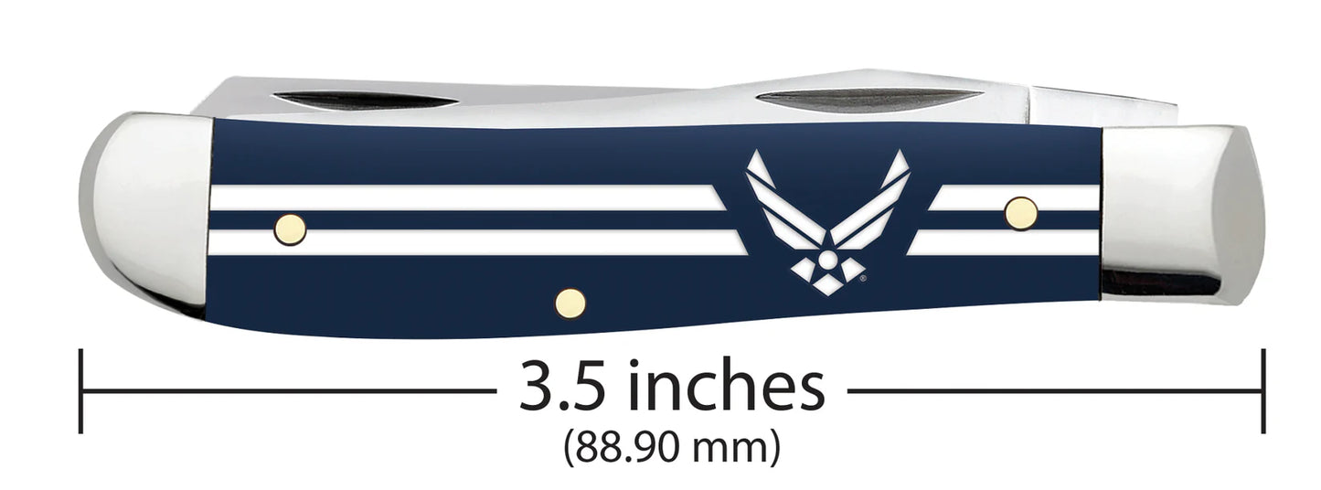 Case Knives U.S. Air Force™ Embellished Smooth Navy Blue Synthetic Mini Trapper