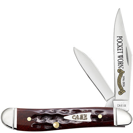 Case Pocket Worn 30th Anniversary Mahogany Bone Corn Cob Jig Medium Peanut