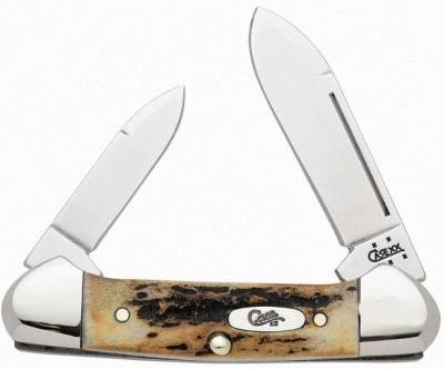 Case Genuine Deer Stag Baby Butterbean Pocket Knife 05537