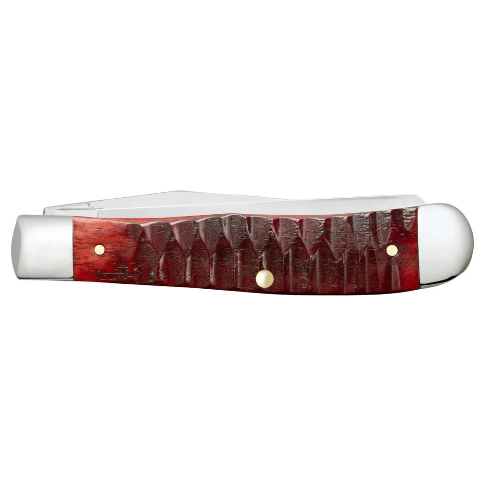 Case Gator Jigged Old Red Bone Trapper 51540 Pocket Knife