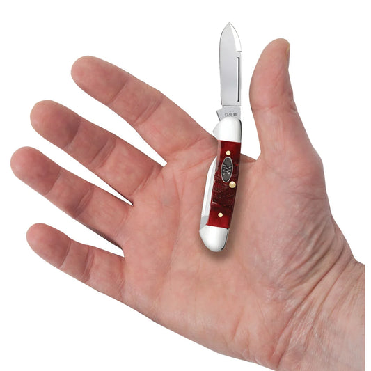 Case Gator Jigged Old Red Bone Baby Butterbean 51545 Pocket Knife