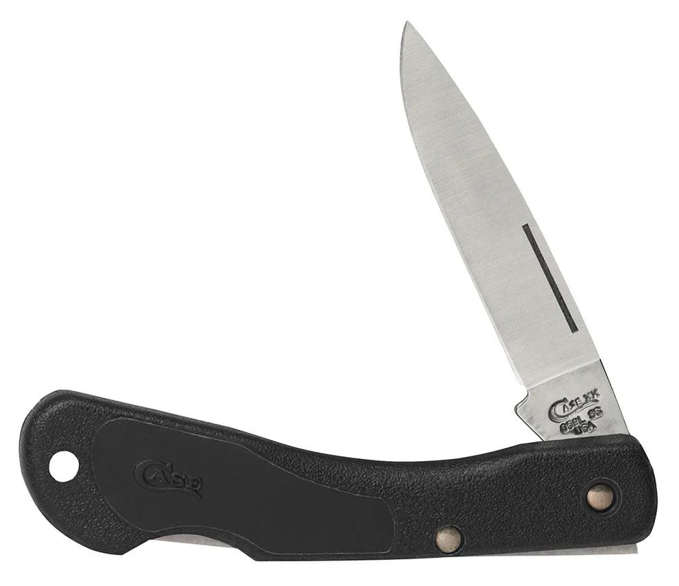 Case Lightweight Black Zytel Blackhorn Lockback Stainless Pocket Knife 00253