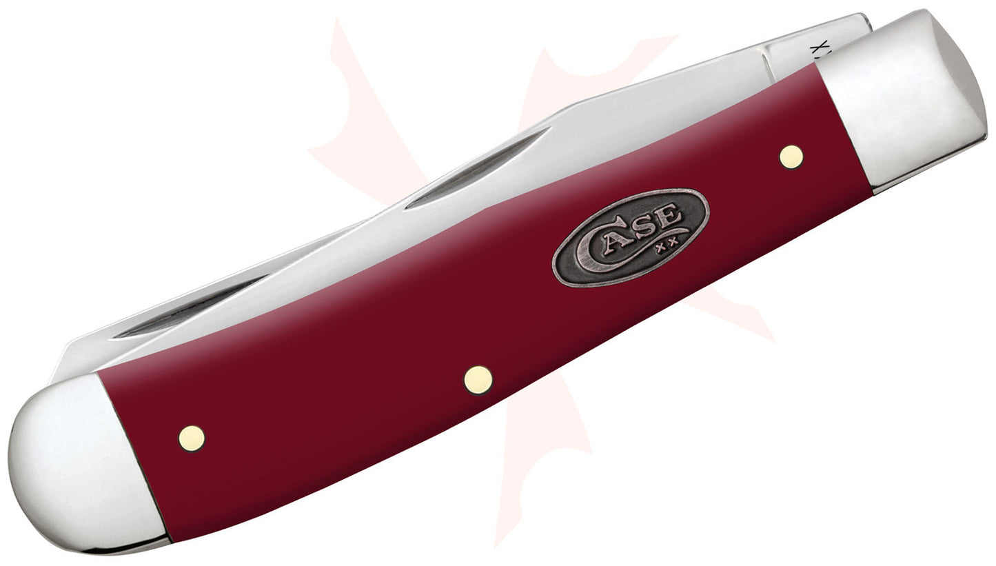 Case Trapper 30460 Knife - Smooth Mulberry Synthetic - 4254SS