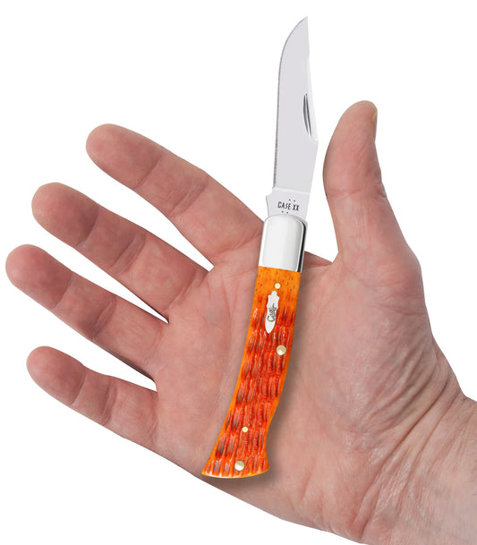 Case Crandall Jigged Tequila Sunrise Bone Case Axe Handle