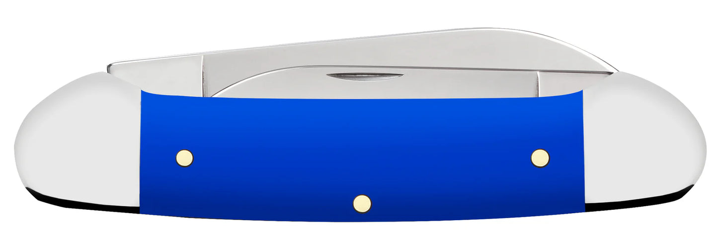 Case Knives Royal Blue Synthetic Smooth Canoe