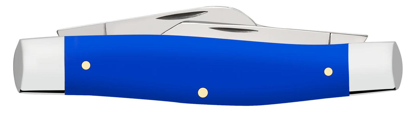 Case Knives Royal Blue Synthetic Smooth Large Stockman