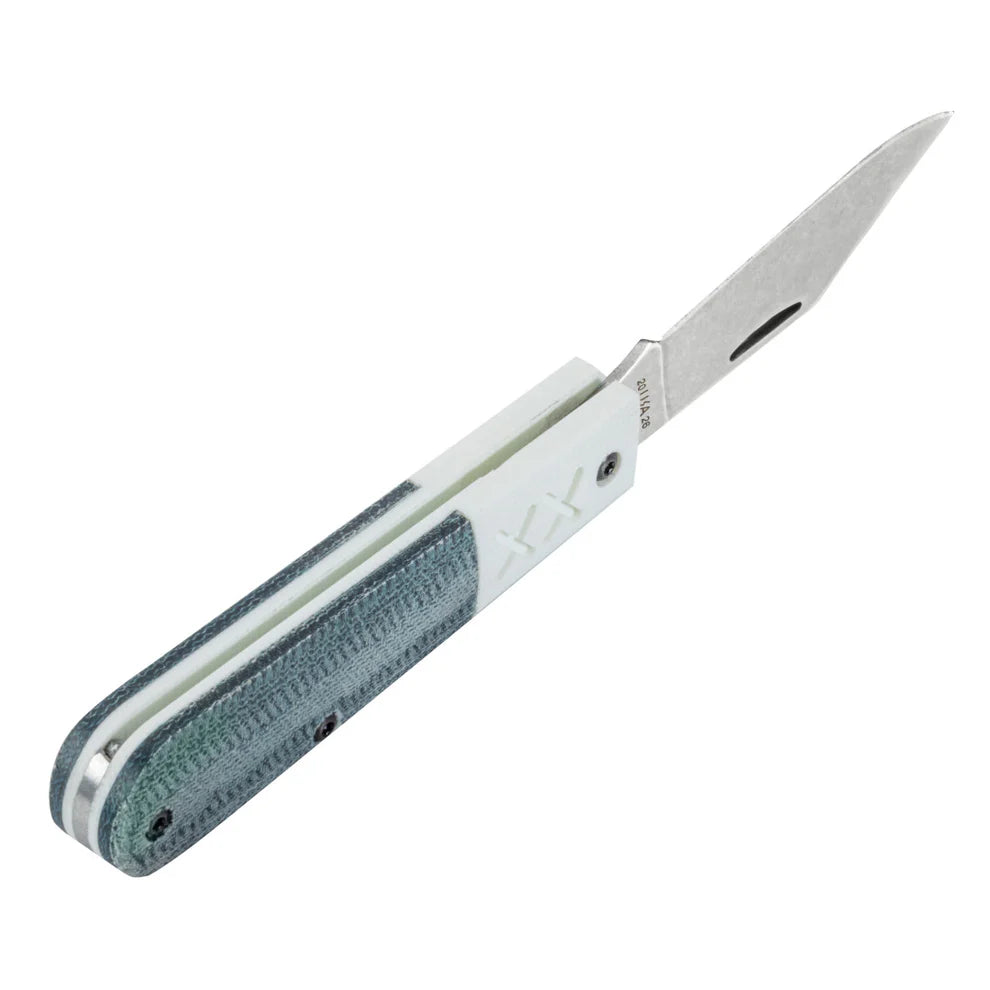 Case Crossroads™ Blue Denim Canvas Laminate w/ White G-10 XR Barlow