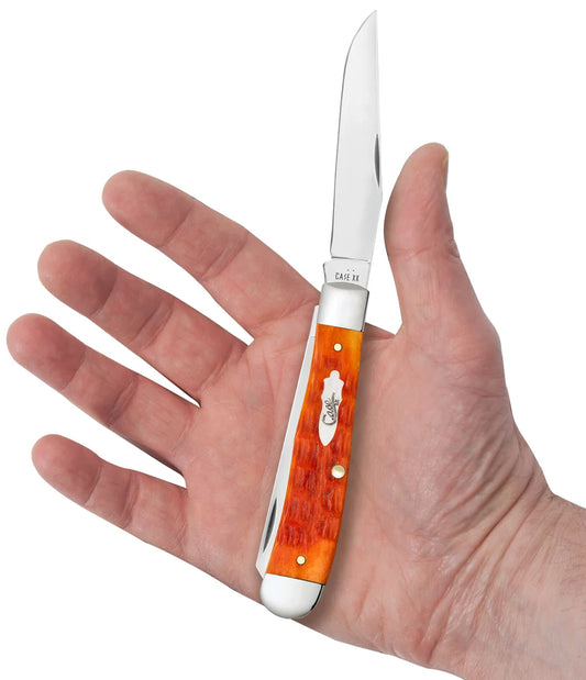 Case Crandall Jigged Tequila Sunrise Bone Trapper 57530 Poket Knife