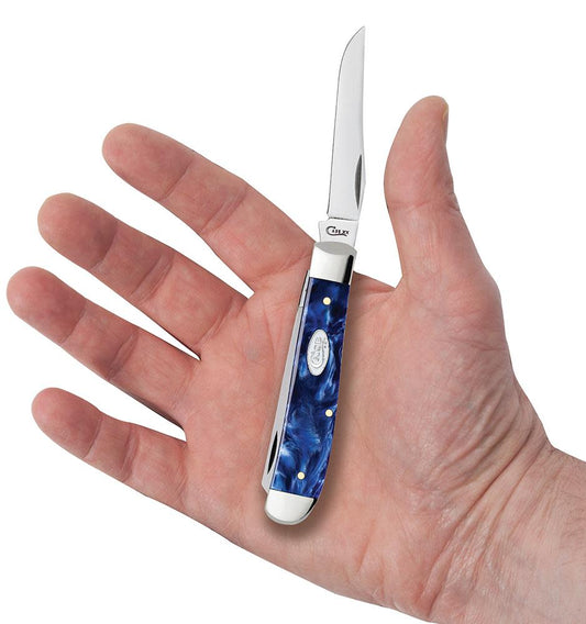 Case Knives Blue Pearl Kirinite® Mini Trapper