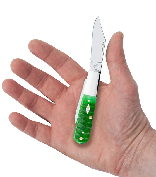 Case Gator Jigged Bright Green Bone Barlow