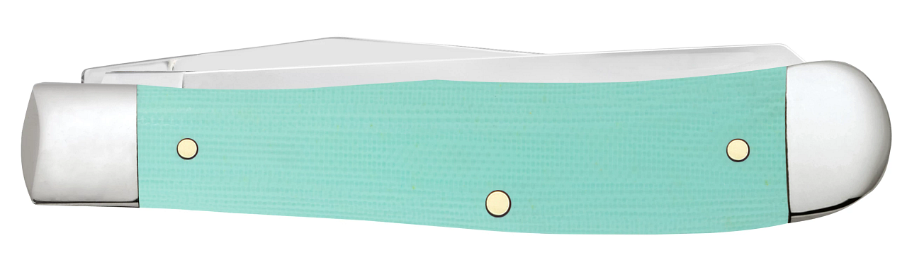 Case Trapper Seafoam Green G-10 18100 Stainless Steel Pocket Knife