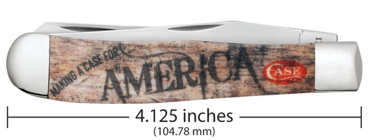Case Trapper Making a Case for America 10846 Stainless Pocket Knife