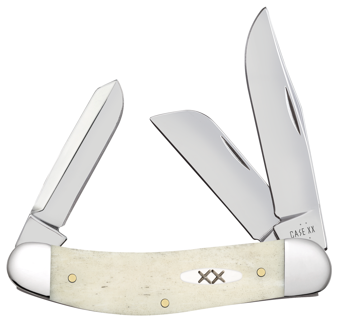 Case Sowbelly Stockman Natural Bone 13318 Stainless Pocket Knife