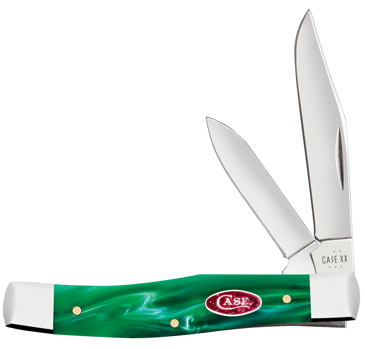Case Texas Jack Green Pearl Kirinite 24413 Stainless Pocket Knife