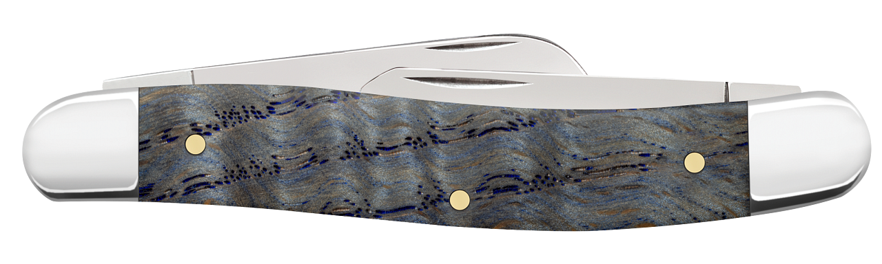 Case Smooth Blue Curly Oak Wood Medium Stockman
