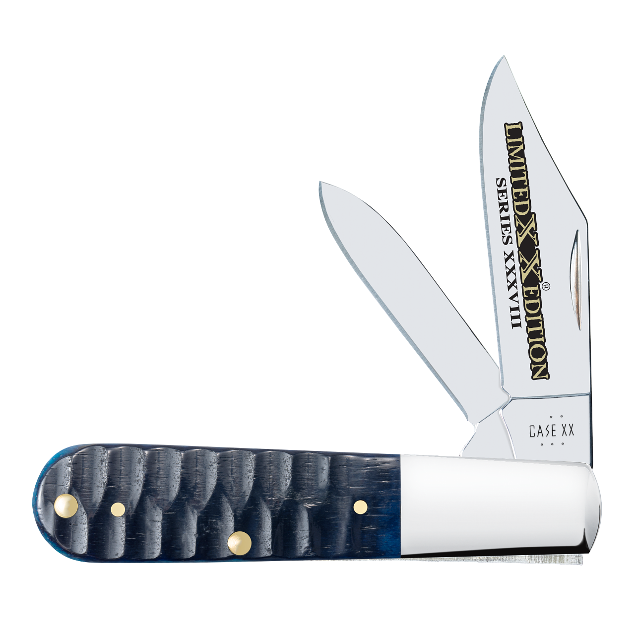 Case Barlow Limited Edition Gator Jig Ocean Blue Bone 53981 Stainless Pocket Knife