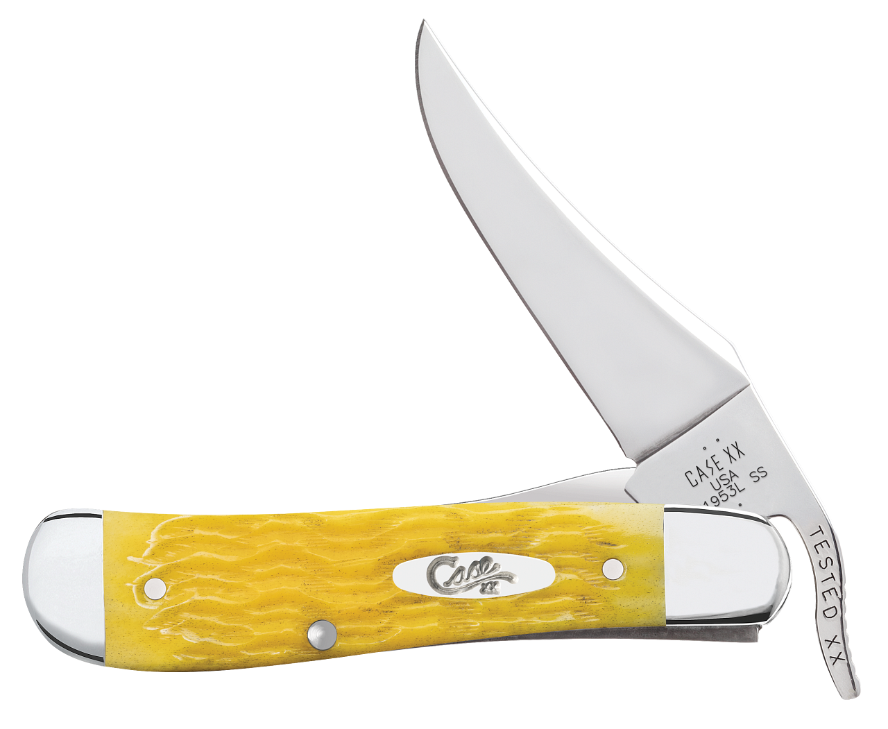 Case Yellow Bone Platts RussLock