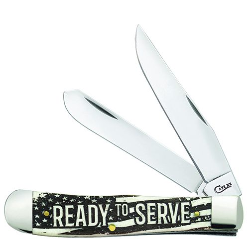 Case Trapper Ready to Serve Natural Bone AWTC54RD Pocket Knife