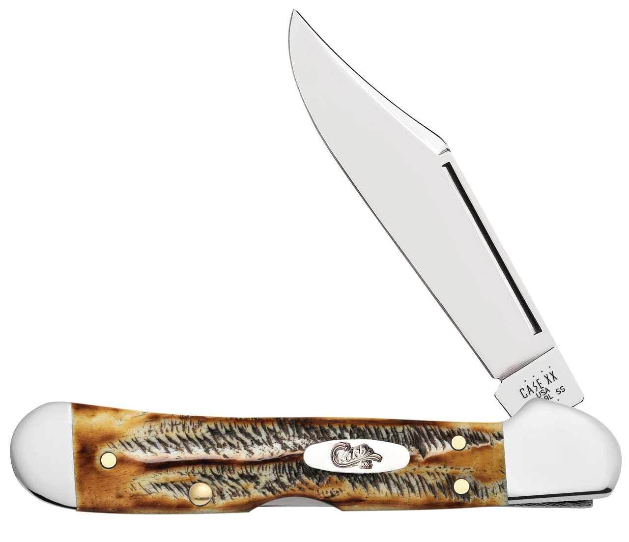 Case Mini Copperlock 6.5 BoneStag 65327 Stainless Pocket Knife
