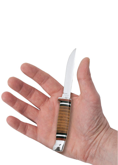 Case Leather Mini FINN Hunter with Leather Sheath