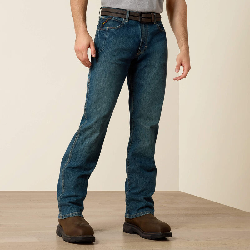 Ariat Men's Rebar M4 Relaxed DuraStretch Basic Boot Cut Jean