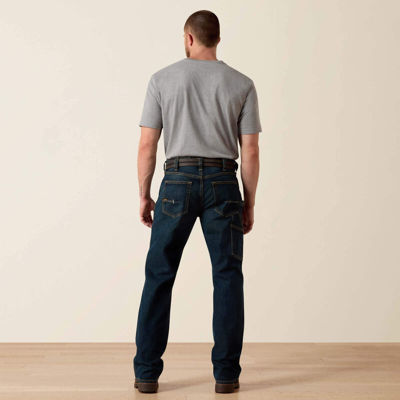 Ariat Men's Rebar M4 Relaxed Workhorse DuraStretch Boot Cut Jeans