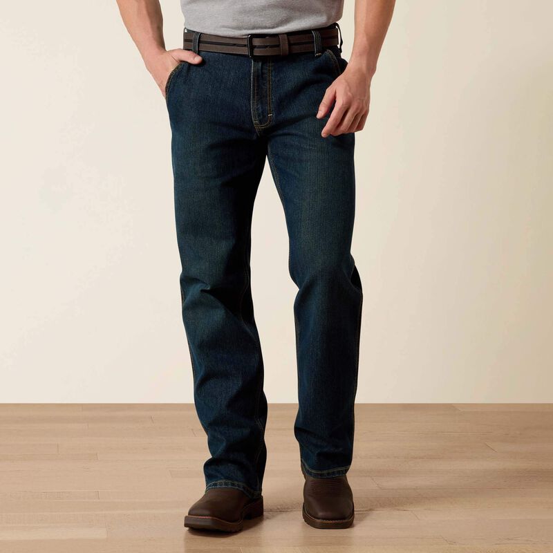 Ariat Men's Rebar M4 Relaxed Workhorse DuraStretch Boot Cut Jeans