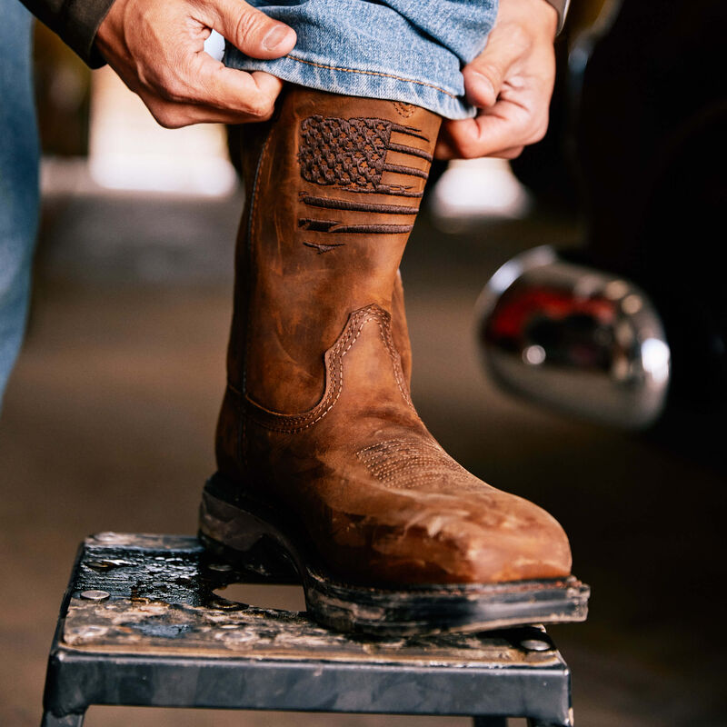 Ariat Men's WorkHog XT Patriot Waterproof Carbon Toe Work Boot