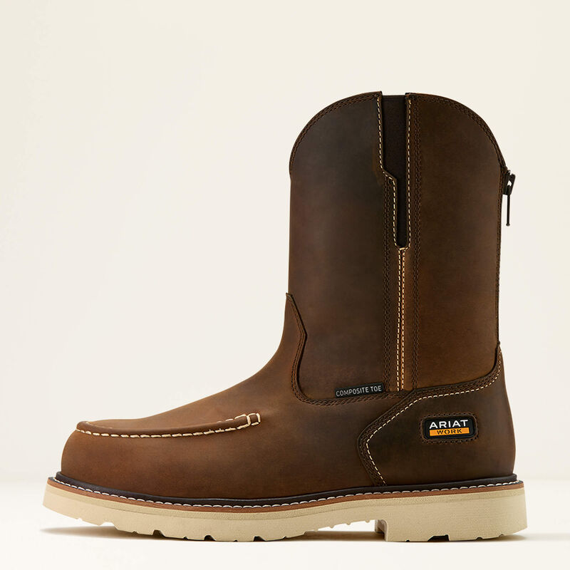 Ariat Men's Rebar Lift Pull On Moc Toe Composite Toe Work Boot