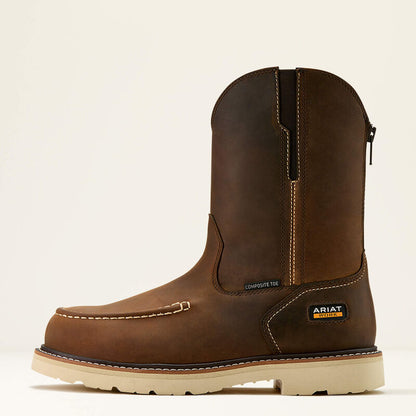Ariat Men's Rebar Lift Pull On Moc Toe Composite Toe Work Boot