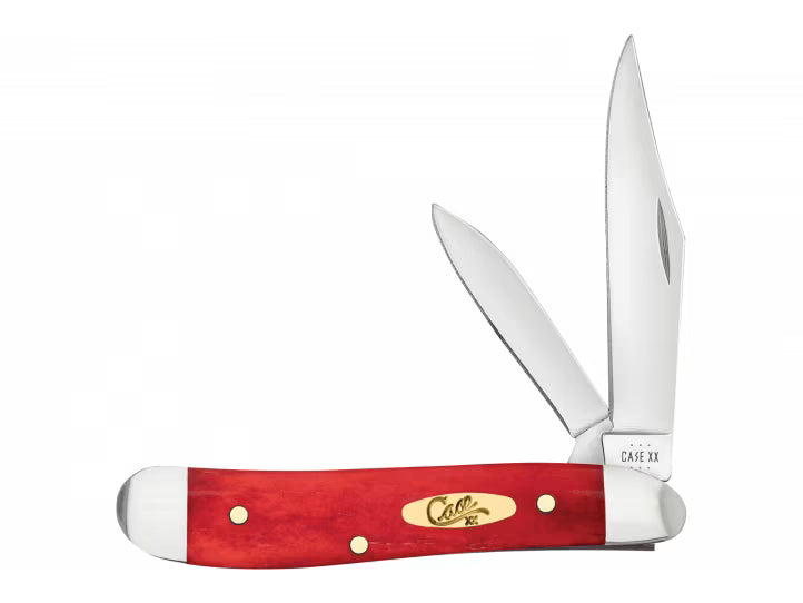 Case Peanut 10763 Knife - Smooth Dark Red Bone - 6220SS