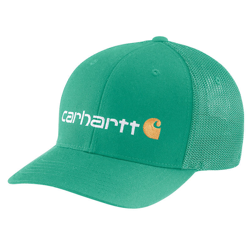 Carhartt Rugged Flex® Fitted Canvas Mesh-Back Logo Graphic Cap