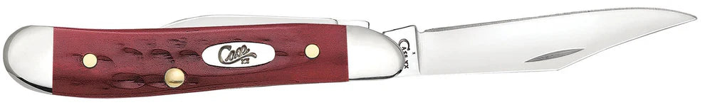 Case Pocket Worn Old Red Bone Corn Cob Jig Peanut Pocket Knife