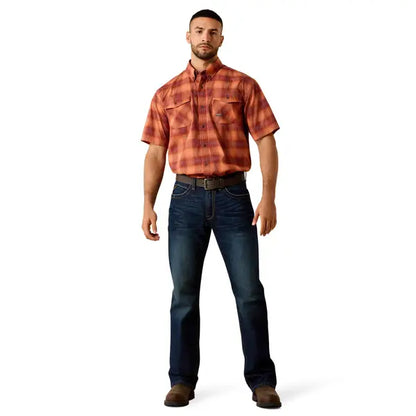 Ariat Men's Rebar Made Tough VentTEK DuraStretch Short Sleeve Button Up Work Shirt