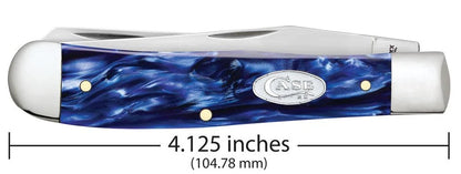 Case Smooth Blue Pearl Kirinite® Trapper 23431 Pocket Knife