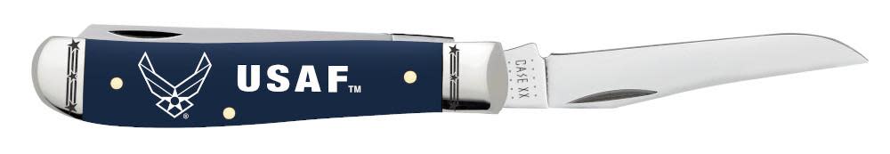 Case Knives U.S. Air Force™ Embellished Smooth Navy Blue Synthetic Mini Trapper Knife