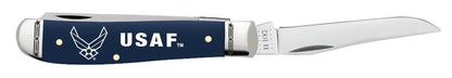 Case Knives U.S. Air Force™ Embellished Smooth Navy Blue Synthetic Mini Trapper Knife
