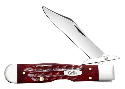 Case Pocket Worn® Corn Cob Jigged Old Red Bone Cheetah® Cub Pocket Knife