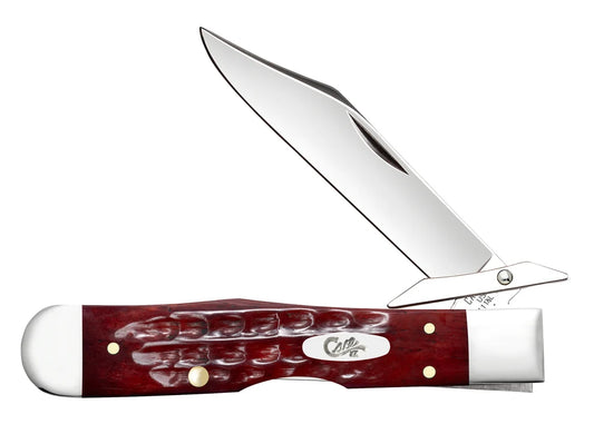 Case Pocket Worn® Corn Cob Jigged Old Red Bone Cheetah® Cub Pocket Knife