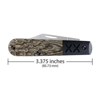 Case Crossroads™ Fossil Jig Luna Richlite® w/Black G-10 XR Barlow