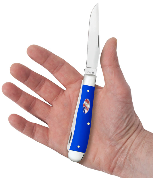 Case Knives Royal Blue Synthetic Smooth Trapper