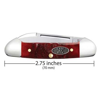 Case Gator Jigged Old Red Bone Baby Butterbean 51545 Pocket Knife