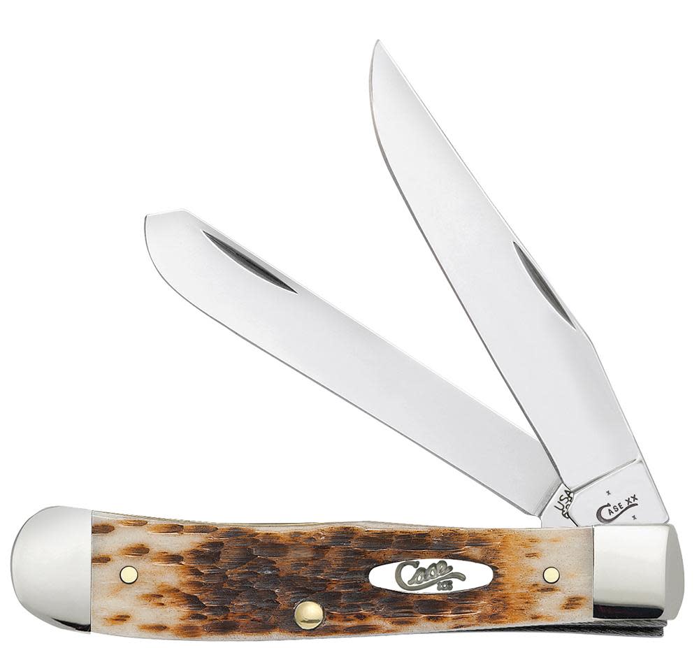 Case Peach Seed Jig Amber Bone CS Trapper