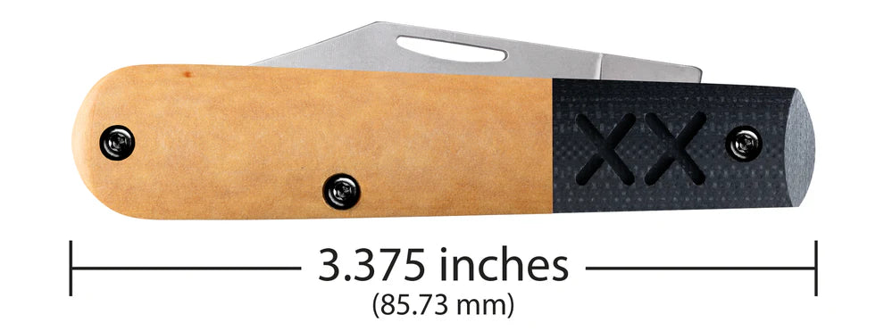 Case Crossroads™ Smooth Maple Valley Richlite® w/Black G-10 XR Barlow