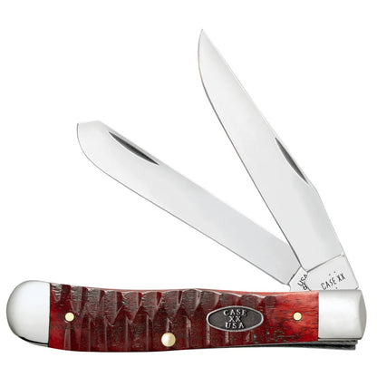 Case Gator Jigged Old Red Bone Trapper 51540 Pocket Knife