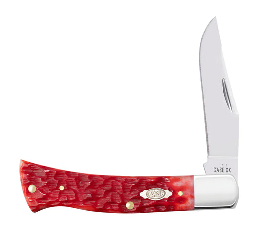 Case Peach Seed Jigged Dark Red Bone CS Axe Handle®